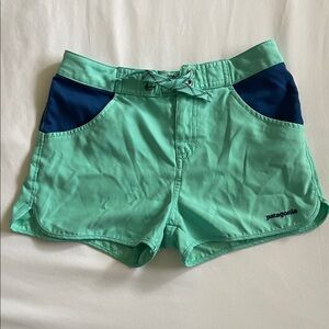 Patagonia Teal and Navy Shorts